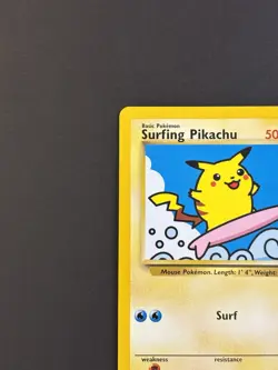 Pokemon TCG Surfing Pikachu WOTC 28 Black Star Promo & Evolutions 111/108 Reg - Image 3