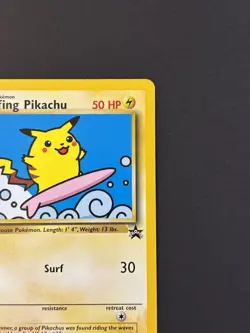 Pokemon TCG Surfing Pikachu WOTC 28 Black Star Promo & Evolutions 111/108 Reg - Image 4