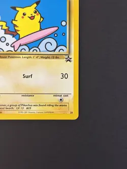 Pokemon TCG Surfing Pikachu WOTC 28 Black Star Promo & Evolutions 111/108 Reg - Image 5