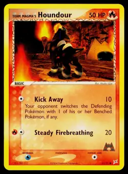 Team Magma's Houndour - 63/95 LP Common Team Magma vs Team Aqua Pokemon - Image 1