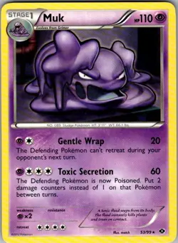 Muk 53/99 Rare Next Destinies Pokemon Lightly Played - Image 1