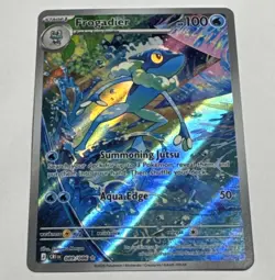 Pokemon TCG Frogadier Rare Full Art Holo 089/086 Chaos Rising Eng - Image 1