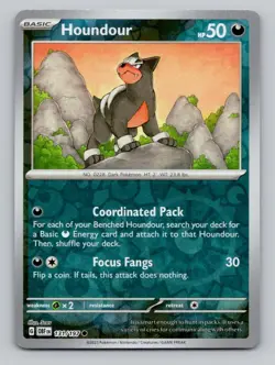 Houndour 131/197 Common Trick or Trade BOOster 2024 Pokemon Near Mint - Image 1