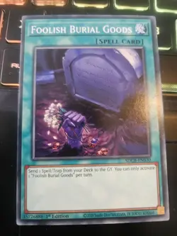 SDCB-EN030 Foolish Burial Goods Common 1st Edition NM Yugioh Card - Image 1