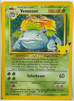 Venusaur - 15/102 - Pokemon Celebrations Classic Collection Holo Rare Card NM - Image 1
