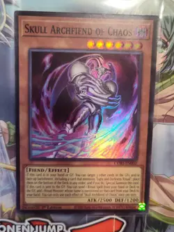 2026 Yugioh Skull Archfiend of Chaos CORI-EN002 Super Rare | Chaos Origins - NM - Image 1