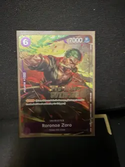 One Piece CCG Roronoa Zoro Pre-Release Winner Promo P-045 Mint Condition - Image 1