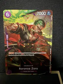 One Piece CCG Roronoa Zoro Pre-Release Winner Promo P-045 Mint Condition - Image 2