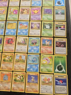 Vintage Pokemon Card Bundle X63 Cards From WOTC Tcg Joblot Base Jungle Fossil - Image 4