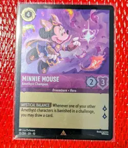 Minnie Mouse - Amethyst Champion Cold Foil Rare Disney Lorcana Set 10 - Image 1