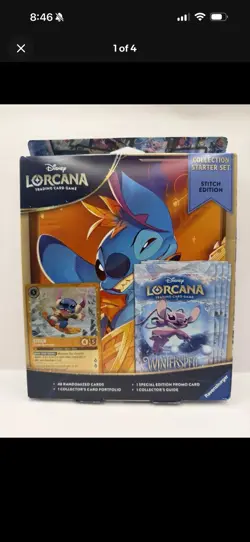 Disney Lorcana Winterspell Collection Starter Set Stitch Edition FACTORY SEALED! - Image 2