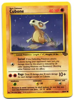 CUBONE 70/130 - LP - BASE SET 2 ENGLISH 2000 POKEMON CARD - Image 2