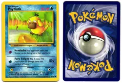 PSYDUCK 53/62 - LP - FOSSIL ENGLISH 1999 POKEMON CARD - Image 1
