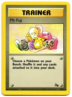 MR. FUJI 58/62 - LP - FOSSIL ENGLISH 1999 POKEMON CARD - Image 2