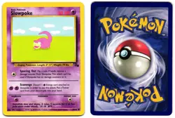 SLOWPOKE 55/62 - LP - FOSSIL ENGLISH 1999 POKEMON CARD - Image 1