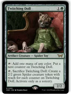 Twitching Doll NM Duskmourn MTG Magic the Gathering Green English Card - Image 1