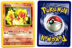 PONYTA 64/82 - LP - TEAM ROCKET ENGLISH 2000 POKEMON CARD - Image 1