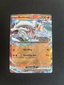 Pokemon TCG Journey Together Reshiram EX Card 030/159 Holo Stamped NM - Image 1