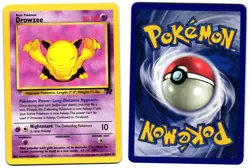 DROWZEE 54/82 - LP - TEAM ROCKET ENGLISH 2000 POKEMON CARD - Image 1