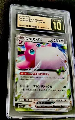 CGC Pristine 10 Wigglytuff ex 040/165 Pokemon Japanese Card 151 - Image 3