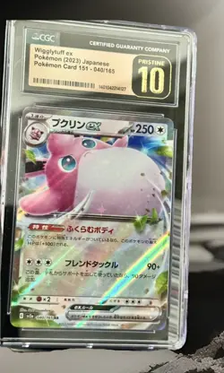 CGC Pristine 10 Wigglytuff ex 040/165 Pokemon Japanese Card 151 - Image 5