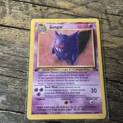 Pokemon Card Gengar 1st Edition 20/62 Non-Holo Rare Fossil 1999 - Image 4