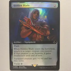 MTG Hidden Blade (Extended Art) - Buy-A-Box Promos BABP Card Magic the Gathering - Image 2