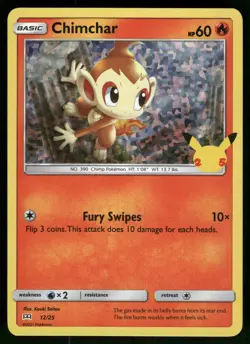 Chimchar Holo 12/25 McDonald's 25th Anniversary Promos Pokemon Card - Image 1