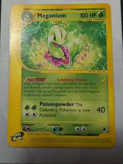 Meganium Expedition Rare Non-Holo Pokemon Card 54/165 E Reader TCG - Image 1