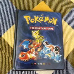 Vintage Pokemon 1999 Official Trading Card Binder with 56 cards + 13 QR cards - Image 1
