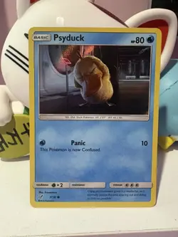 Psyduck 7/18 Detective Pikachu Promo Rare Holo Pokemon Card - Image 1