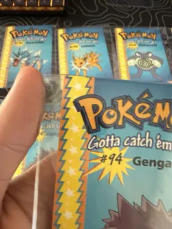 Vintage Candy Planet Pokemon Gengar Card 1999 Vintage With Pikachu On The Back - Image 5