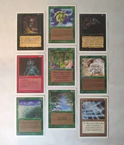Magic The Gathering Unlimited 1993 Set Lot 9 Cards Fungusaur Lifelace Artifact - Image 1