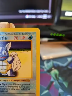 Pokemon Wartortle Shadowless Base Set Card 42/102 NM! Clean! - Image 3