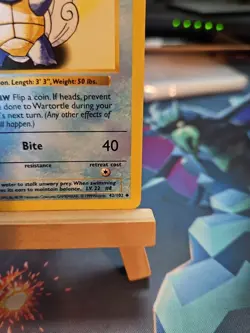 Pokemon Wartortle Shadowless Base Set Card 42/102 NM! Clean! - Image 4