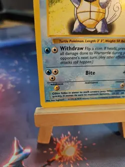 Pokemon Wartortle Shadowless Base Set Card 42/102 NM! Clean! - Image 5