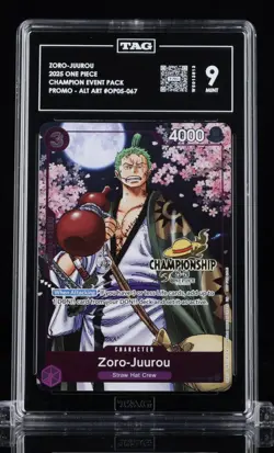 Zoro-Juurou (Event Pack Vol. 5) OP05-067 One Piece Promo Championship Stamped - Image 1