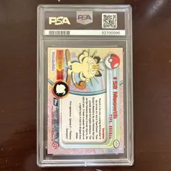 PSA 8 MINT Meowth TOPPS T.V. #52 Pokemon Card - Image 2