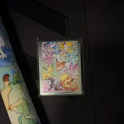 Pokemon TCG Card Sleeves Eevee Play mat and Card holder. Not used-Stored in box - Image 2