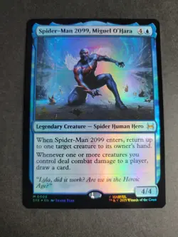 Spider-Man 2099, Miguel O'Hara (Foil) Mythic MTG Spider-Man Eternal - Image 1