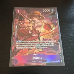 Bandai One Piece Card Game Shanks OP13-065 R Alt Art Foil EN Two Legends - Image 1