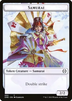 MTG #002 Samurai Token Creature Phyrexia: All Will Be One NM - Image 1