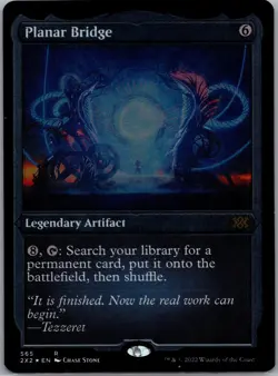 MTG Planar Bridge (565/686) Double Masters 2022 LP FOIL- Etched - Image 1