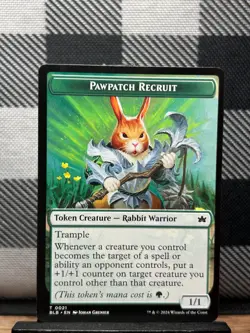 MTG TCG: Pawpatch Recruit 21, (Token) Bloomburrow - Image 1