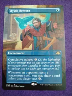 Mystic Remora (Borderless) 420 Rare Dominaria Remastered Magic: The Gathering NM - Image 1