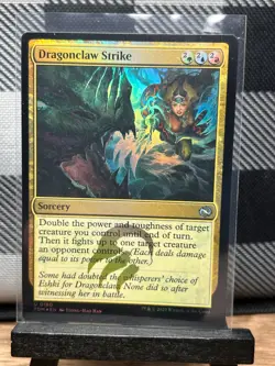 MTG TCG: Dragonclaw Strike 180, Tarkir: Dragonstorm _ F OIL - Image 1
