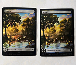 Swamp FINAL FANTASY 2x MTG 0480 EN (2x Foil) Full Art Chocobo Track - Image 1