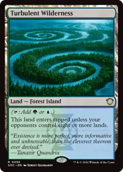 MTG Turbulent Wilderness [Secrets of Strixhaven Commander] Near Mint Magic - Image 1