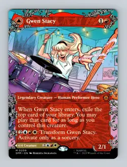 Magic the Gathering - Gwen Stacy (0209) (Borderless) (SPM) #209 - Image 1