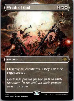 Wrath of God (Borderless) 416 Rare Dominaria Remastered MTG LP - Image 1